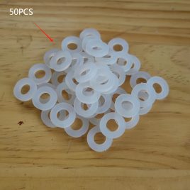 10 bucăți garnitură albă din silicon, etanșă