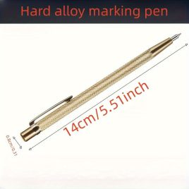 Stilou cu Diamant, Pix Gravator din Oțel Tungstenic