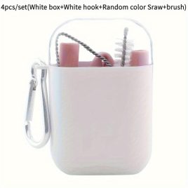 Set 4 Paie din Silicon cu Husă