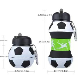 Sticlă de apă 550ml cu model de minge de fotbal