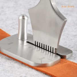   Set de tăiere din oțel inoxidabil și piele ecologică cu riglă de precizie