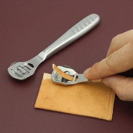   Instrument din oțel inoxidabil pentru tăiat piele, cuțit profesional pentru subțierea pielii