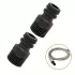 4 adaptoare tub spiral din PVC plastic
