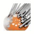 Set de perforatoare din oțel carbon, 10 piese