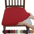 6 huse pentru scaune, monocolore, pufoase, cu elasticitate mare