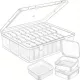 Set de 30 cutii de depozitare din plastic transparent cu organizator mare