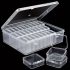 Set de 30 cutii de depozitare din plastic transparent cu organizator mare