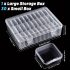 Set de 30 cutii de depozitare din plastic transparent cu organizator mare