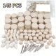 Set de 145 de discuri de lustruire din fetru pentru scule rotative