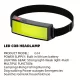 Lampă Frontală Ultra-Luminoasă COB Reîncărcabilă prin USB cu Durată Lungă de Viață a Bateriei
