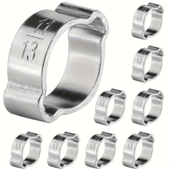 Set de 48 Coliere din Oțel Inoxidabil Zincat cu Două Urechi