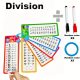 Set de Carduri Matematice - Adunare, Scădere, Înmulțire, Împărțire și Fracții, Instrument de Învățare Autoverificabil