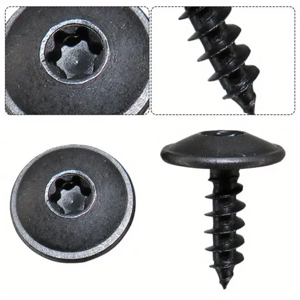 20 șuruburi Torx negre