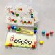 Joc puzzle cu mărgele pentru dezvoltarea abilităților cu pensetă