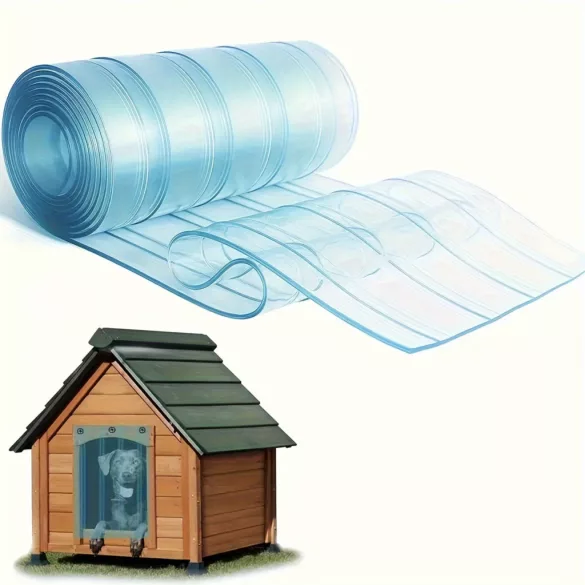 Perdea PVC pentru ușă de câine, ușor de montat