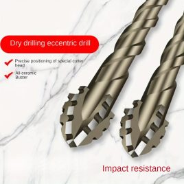   Burghiu uscat cu pânză de ferăstrău cu 4 dinți din carbură, pentru plăci ceramice