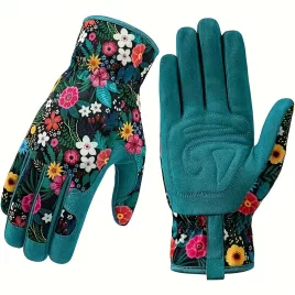 Mănuși de grădină din poliester cu model floral