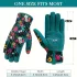 Mănuși de grădină din poliester cu model floral