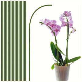 10 bețe verzi flexibile pentru susținerea plantelor