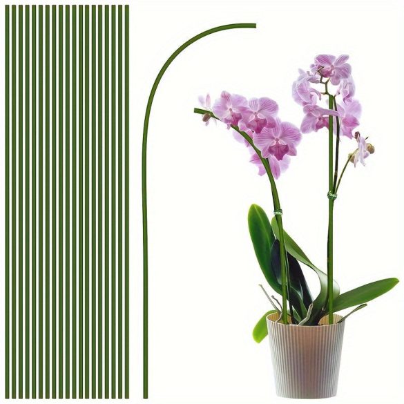 10 bețe verzi flexibile pentru susținerea plantelor