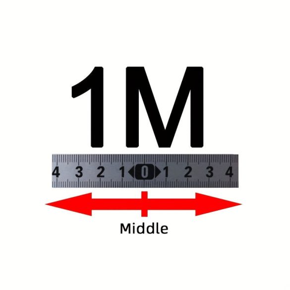 Bandă de măsurare autoadezivă din metal - Durabilă, inoxidabilă și rezistentă la uzură cu scală transparentă