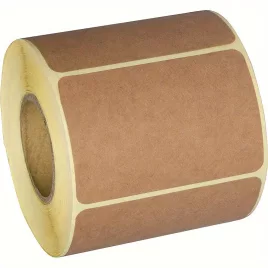Etichetă din Hârtie Kraft Naturală Maro