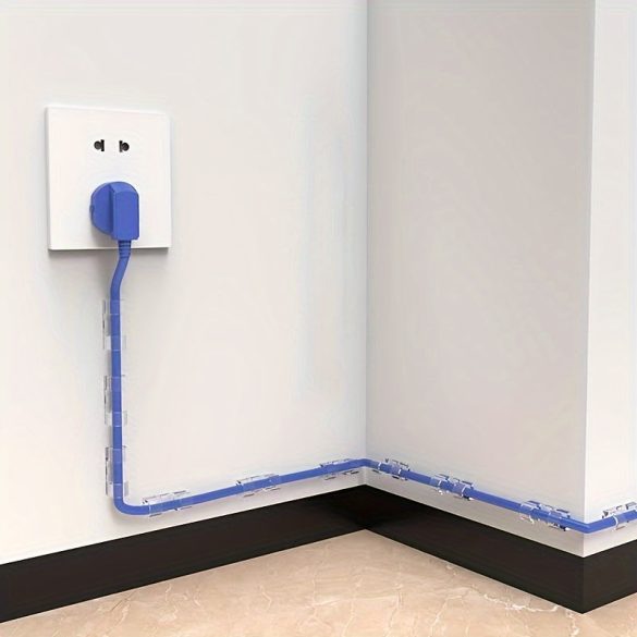 100 de cleme autocolante invizibile pentru cabluri