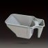 Pahar manual de vopsea de 4 inch cu cadru cu role