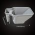 Pahar manual de vopsea de 4 inch cu cadru cu role