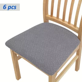 Set 6 Huse Elastice Tricotate Clasice pentru Scaune