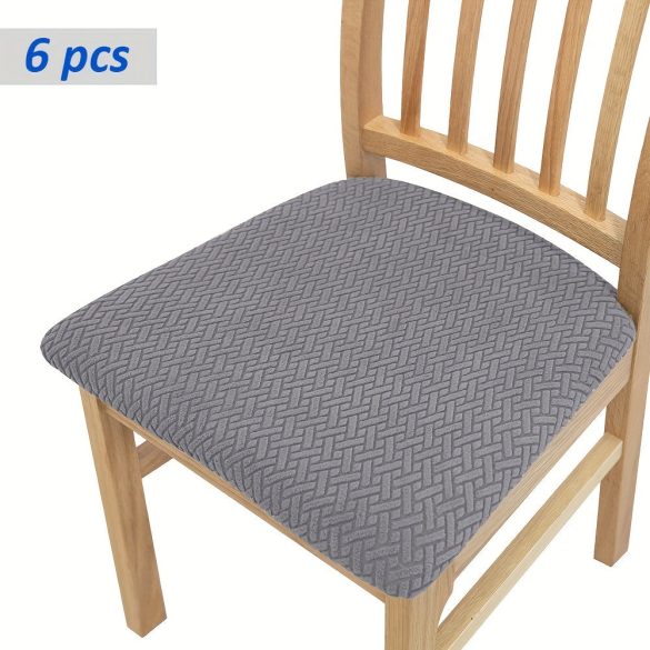 Set 6 Huse Elastice Tricotate Clasice pentru Scaune