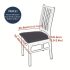 6 huse de scaun pentru dining cu motive florale