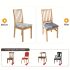6 huse de scaun pentru dining cu motive florale