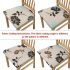 6 huse de scaun pentru dining cu motive florale