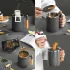 Cana de Cafea 450ml cu Mâner și Capac