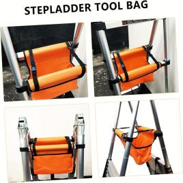 Scară telescopică multifuncțională, cu geantă de scule