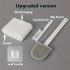 Set perie WC din silicon montabil pe perete cu suport