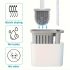 Set perie WC din silicon montabil pe perete cu suport
