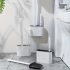 Set perie WC din silicon montabil pe perete cu suport
