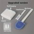 Set perie WC din silicon montabil pe perete cu suport