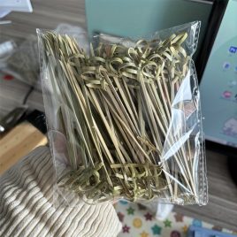 100 bucăți Bețe de Bambus de Unică Folosință