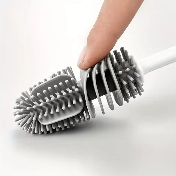Perie din silicon cu mâner lung pentru sticle