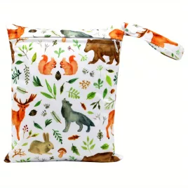 Geantă impermeabilă cu imprimeu animalier