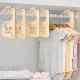 Set de 8 bucăți, organizator de dulap din lemn cu două fețe