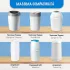 4 pungi pentru găleată de scutece, compatibile cu gălețile Diaper Genie și cu stațiile de schimbat scutece Diaper Genie/Angelcare/Munchkin