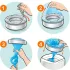 4 pungi pentru găleată de scutece, compatibile cu gălețile Diaper Genie și cu stațiile de schimbat scutece Diaper Genie/Angelcare/Munchkin