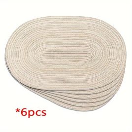 6 Suporturi de Masă Ovale Extra Mari