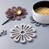 1 suport termoizolant din silicon cu model floral