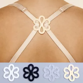   8 clipsuri invizibile pentru bretele de sutien în formă de floare