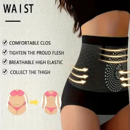   Chiloți Eleganți Modelatori cu Talie Înaltă și Control al Abdomenului pentru Femei